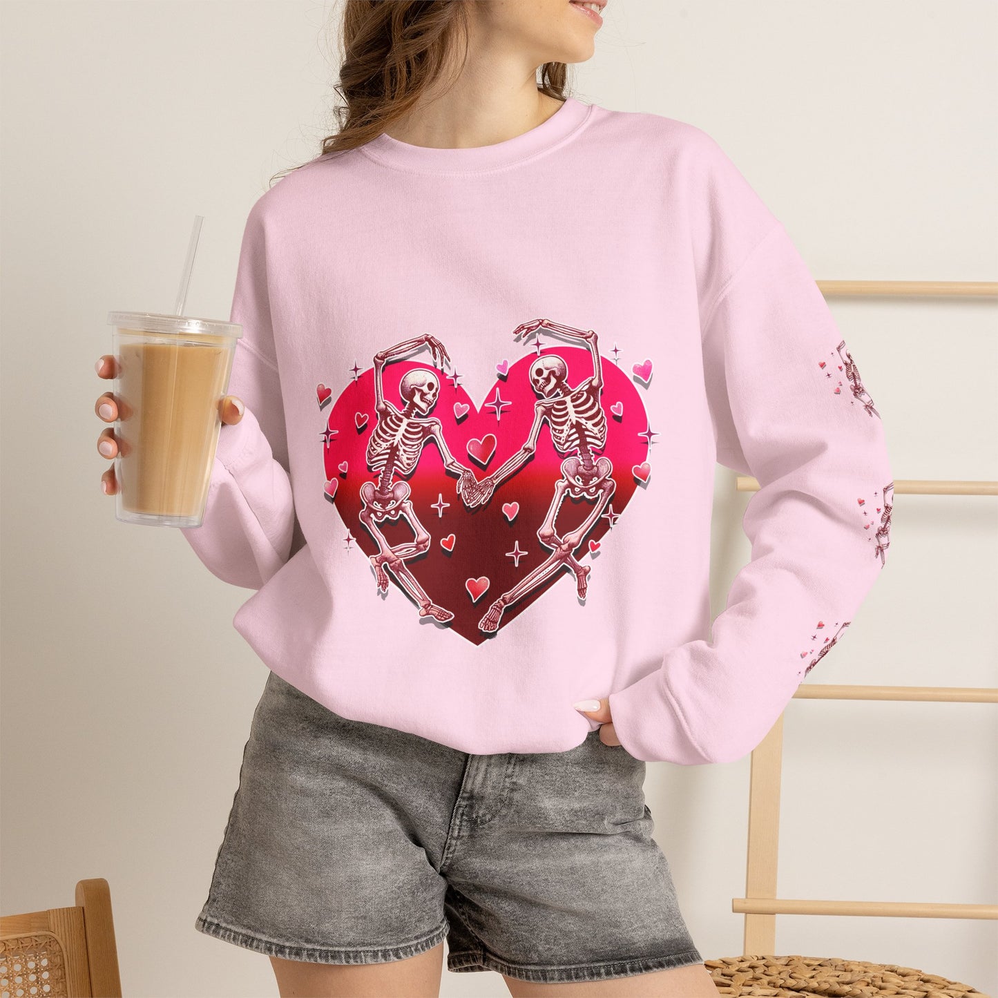 Dancing Skeleton Lovers - Crewneck Sweatshirt