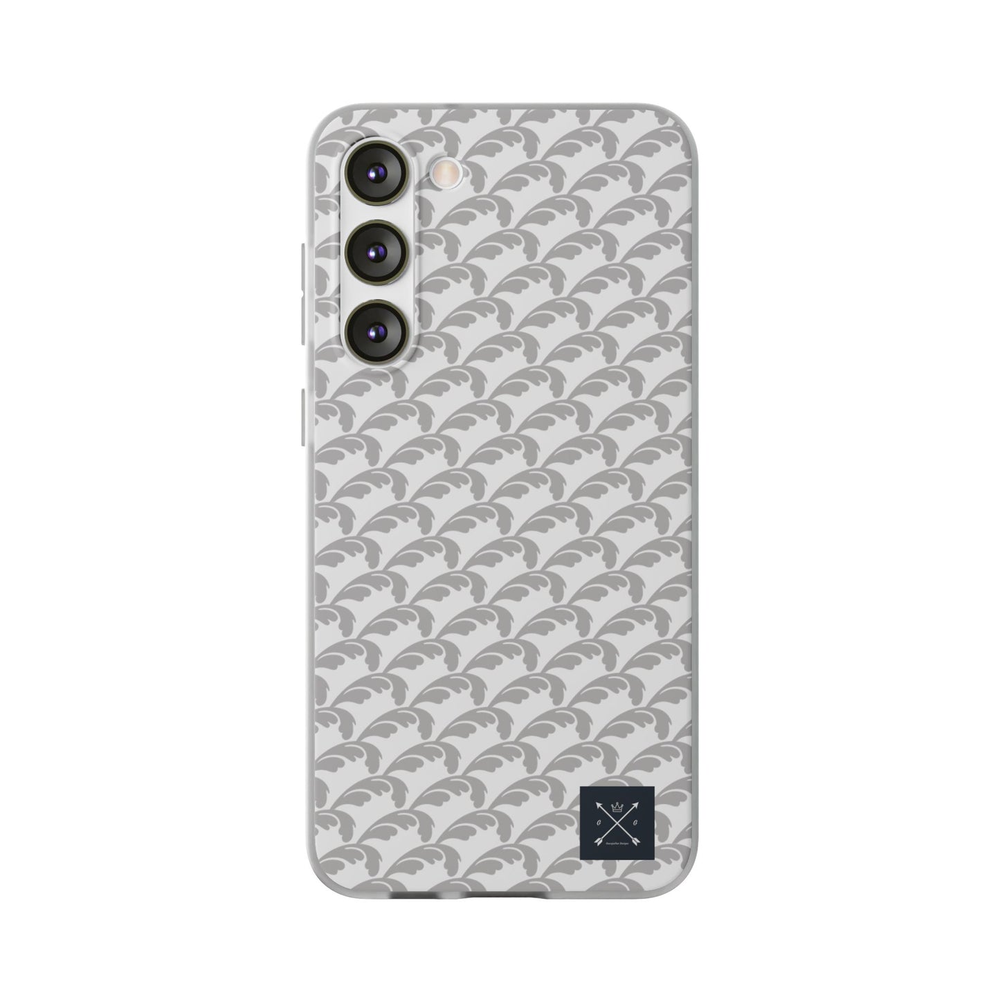 Beautiful Beloved Flourish (silver/white) - Flexi Phone Cases