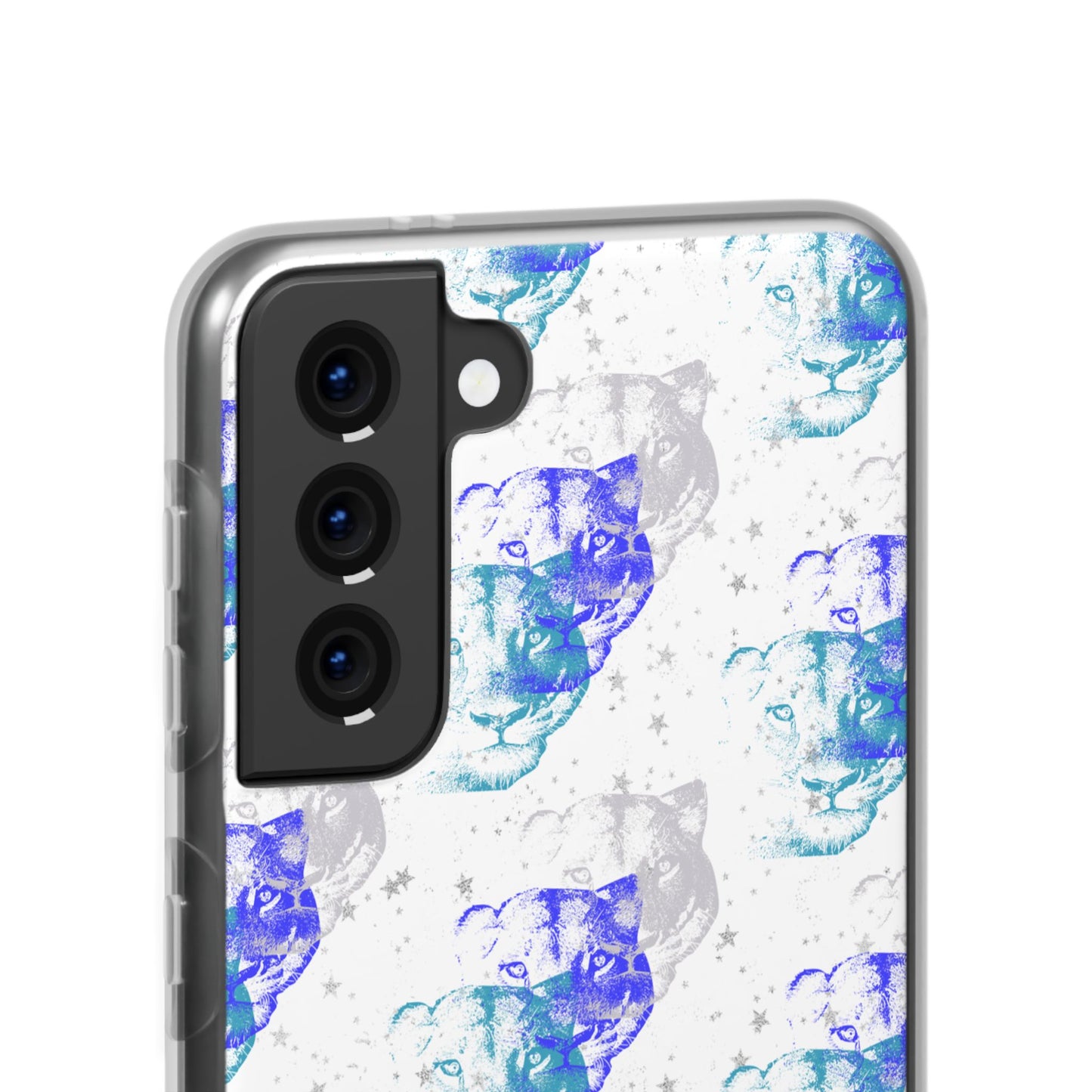 Lioness Arising (white/blue) - Flexi Phone Cases