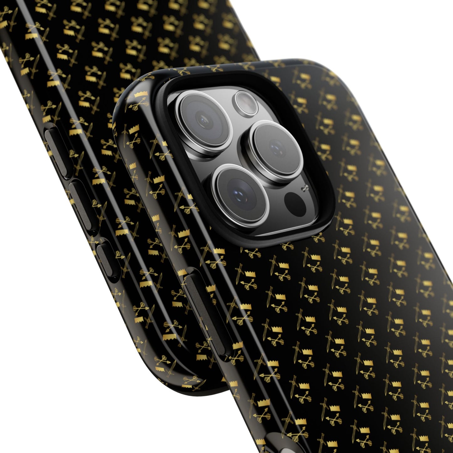 Gold and Bold Warrior Pattern - Tough Phone Cases