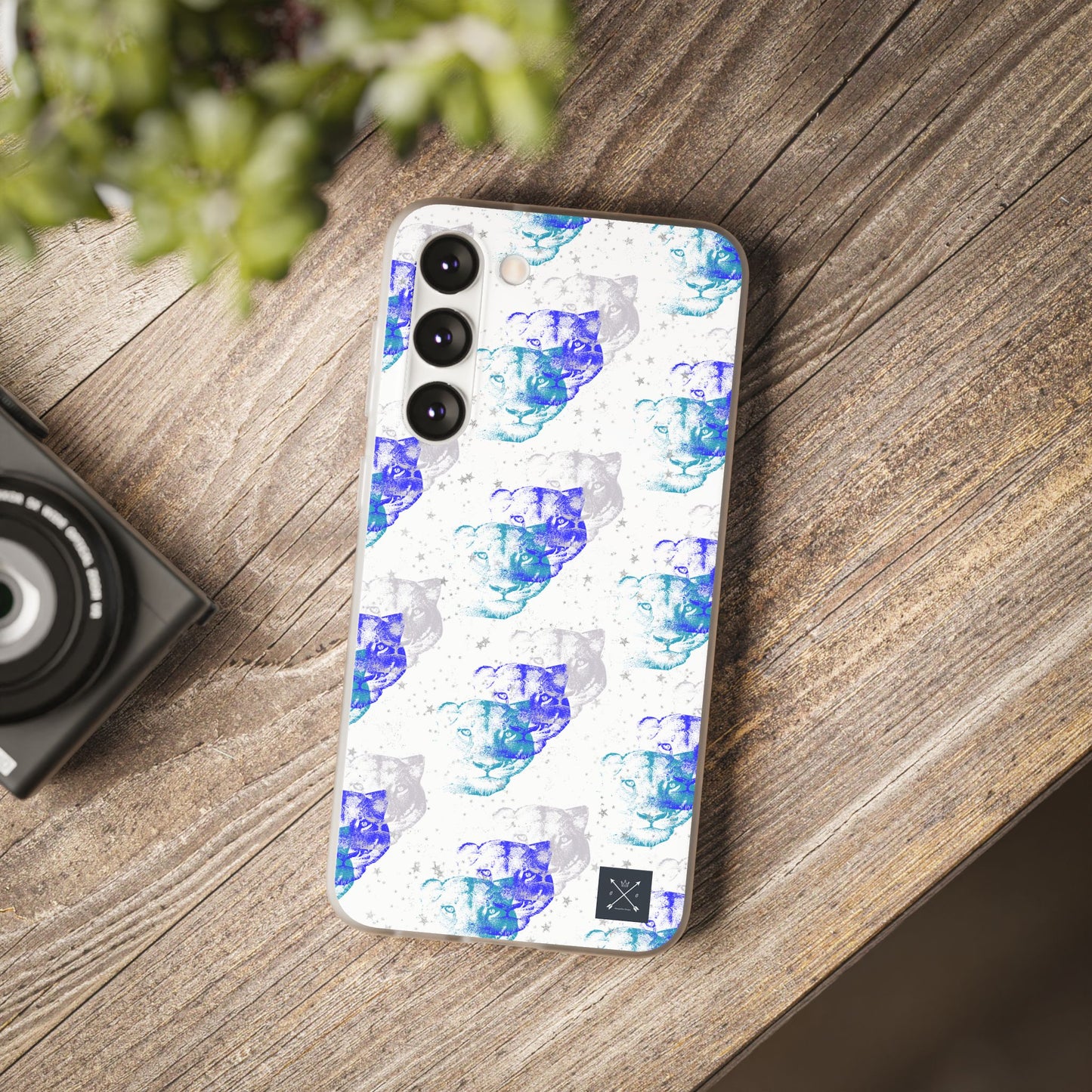 Lioness Arising (white/blue) - Flexi Phone Cases