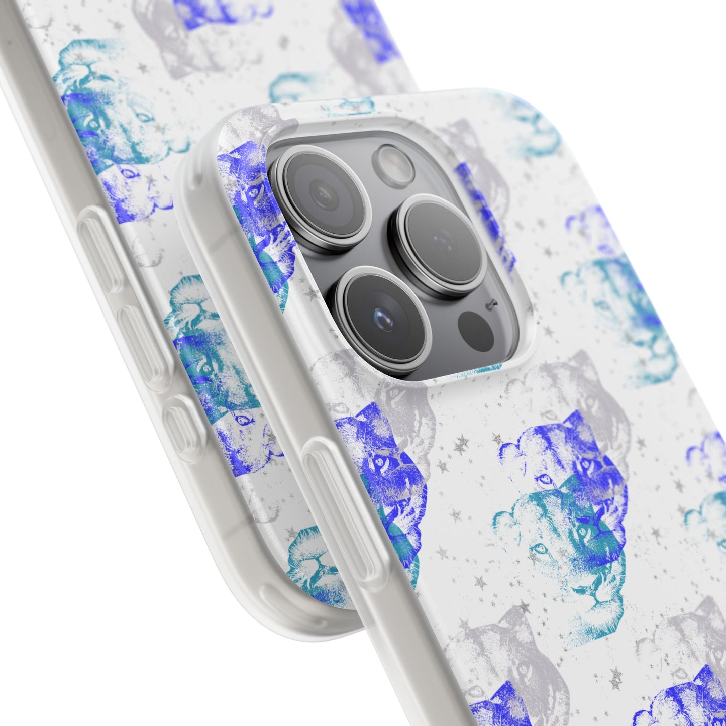 Lioness Arising (white/blue) - Flexi Phone Cases