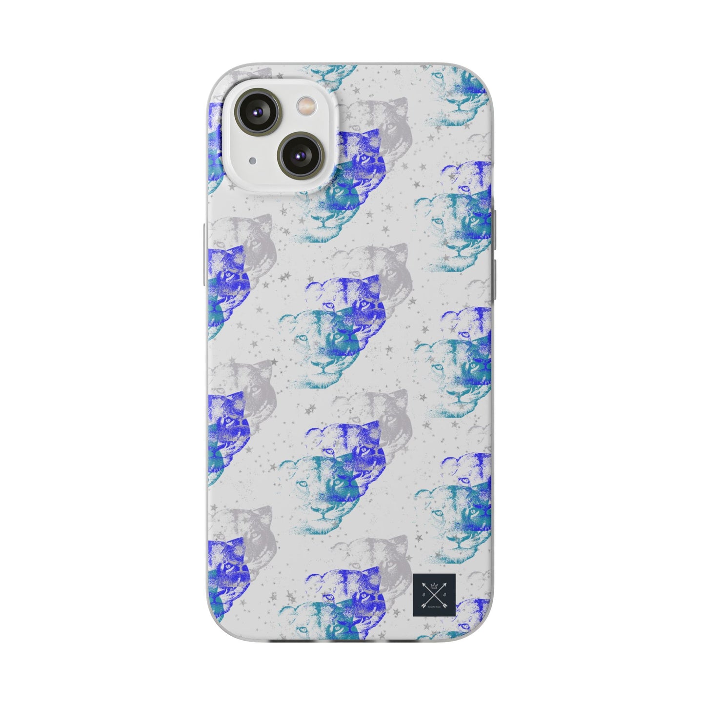 Lioness Arising (white/blue) - Flexi Phone Cases