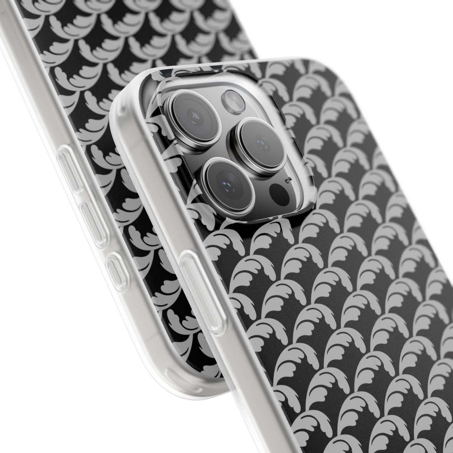 Beautiful Beloved Flourish (silver/black) - Flexi Phone Cases