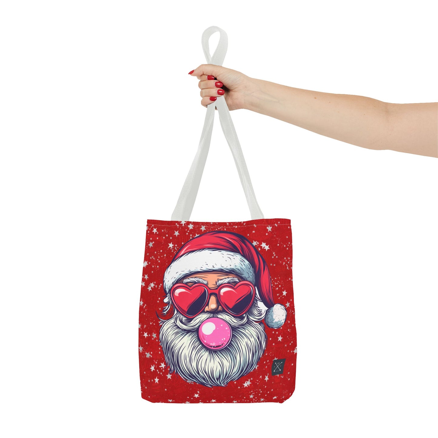 Retro Bubblegum Santa - Tote Bag (AOP)