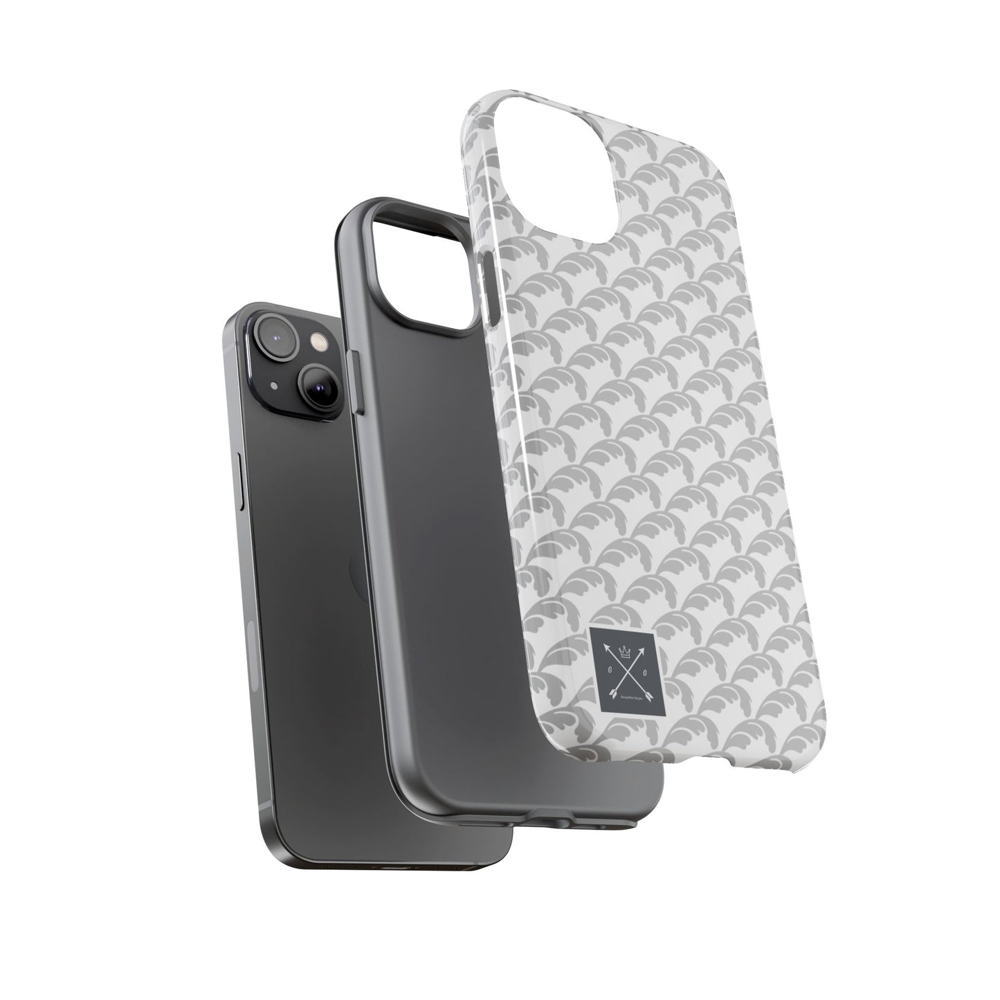 Beautiful Beloved Flourish (silver/white) - Tough Phone Cases
