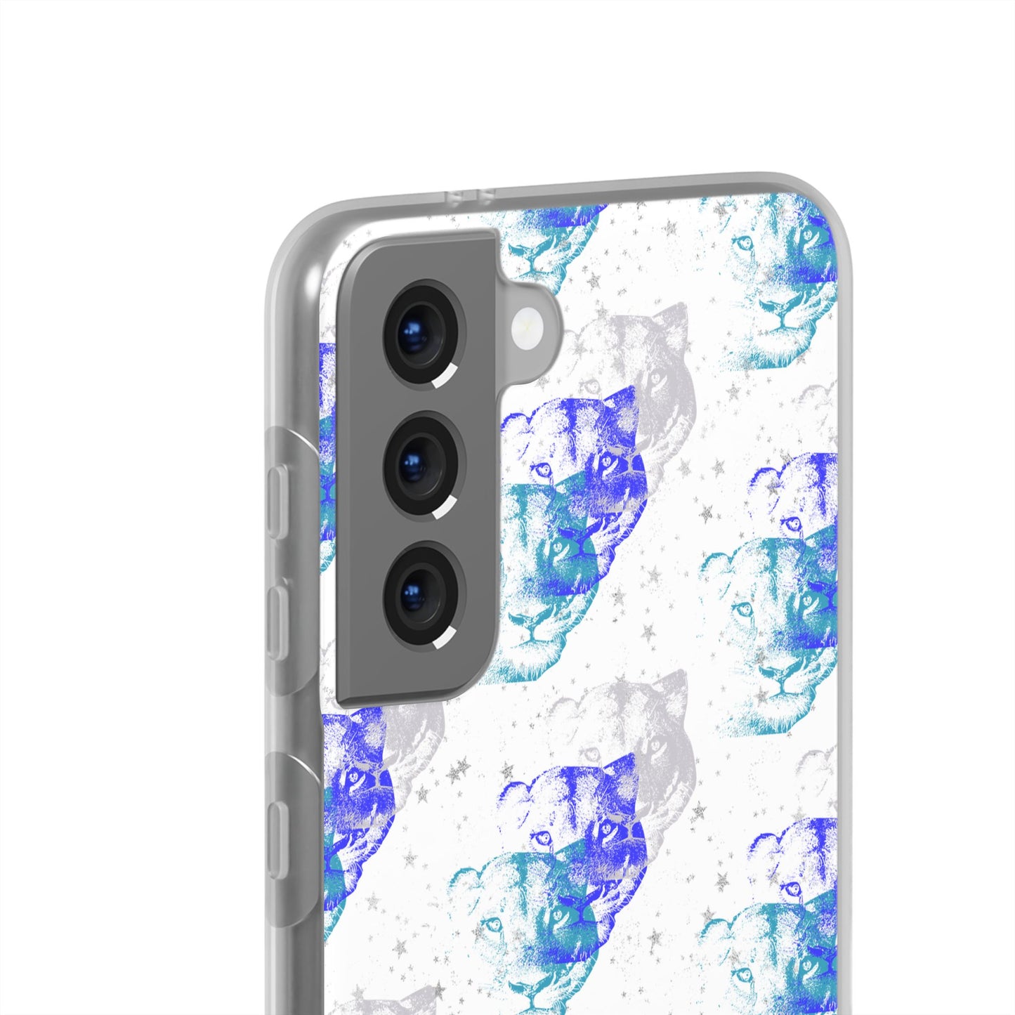 Lioness Arising (white/blue) - Flexi Phone Cases