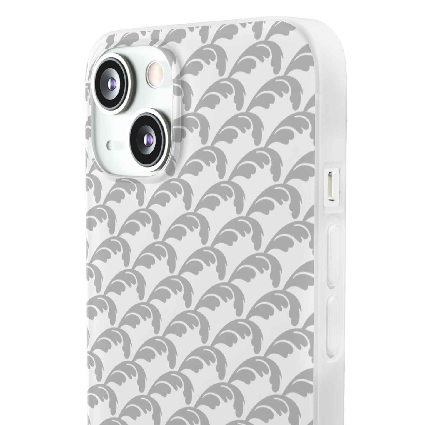 Beautiful Beloved Flourish (silver/white) - Flexi Phone Cases