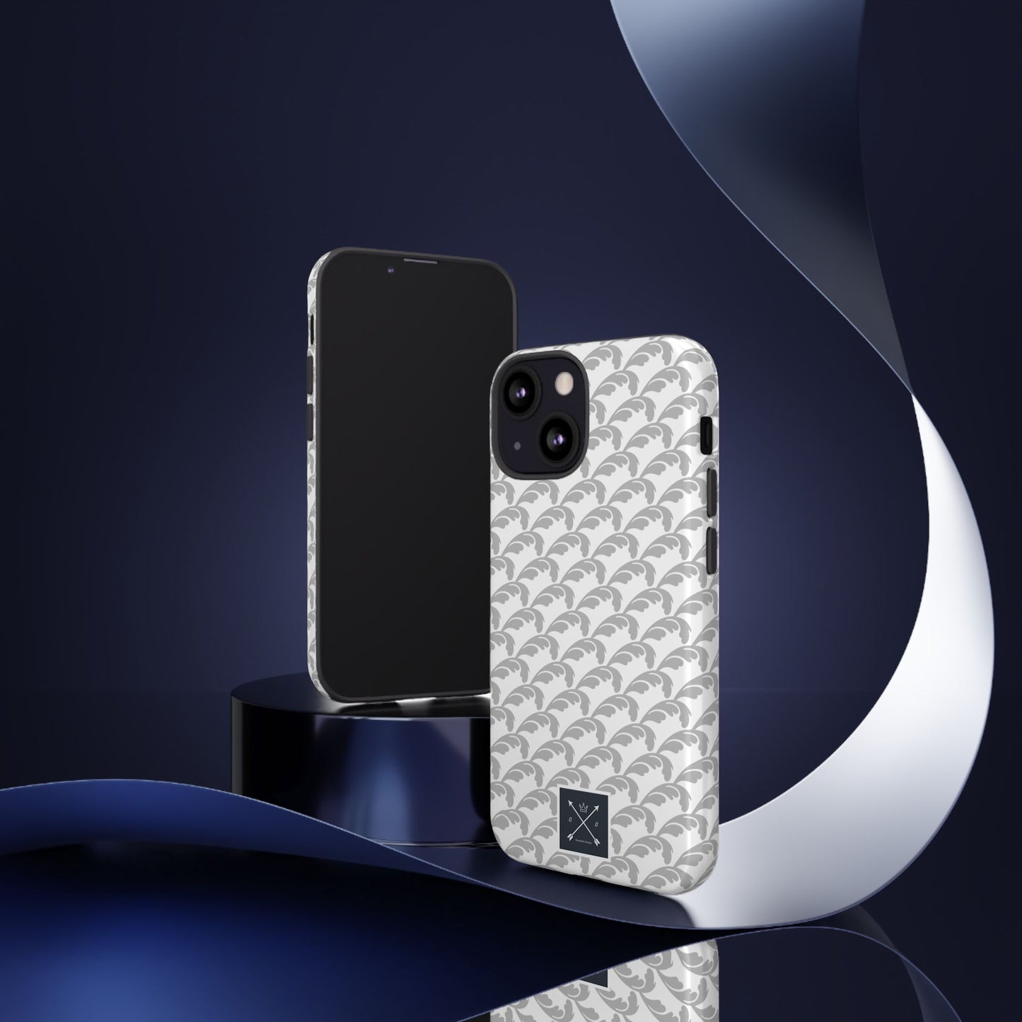 Beautiful Beloved Flourish (silver/white) - Tough Phone Cases