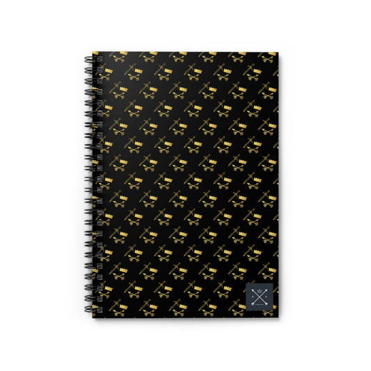 Gold and Bold Warrior - Spiral Notebook - Ruled Line
