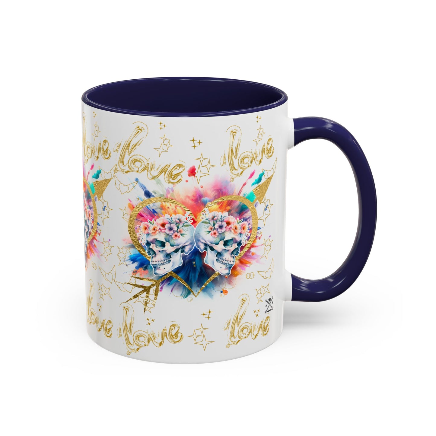 Love is Golden Watercolor - Accent Coffee Mug (11, 15oz)