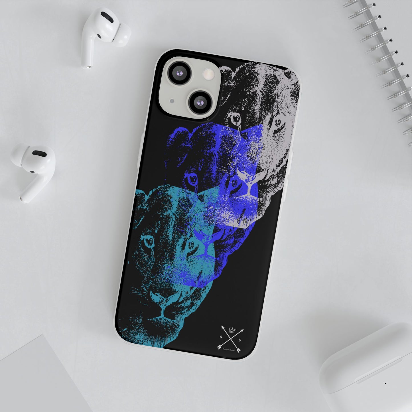 Lioness Arising (black/blue/silver) - Flexi Cases