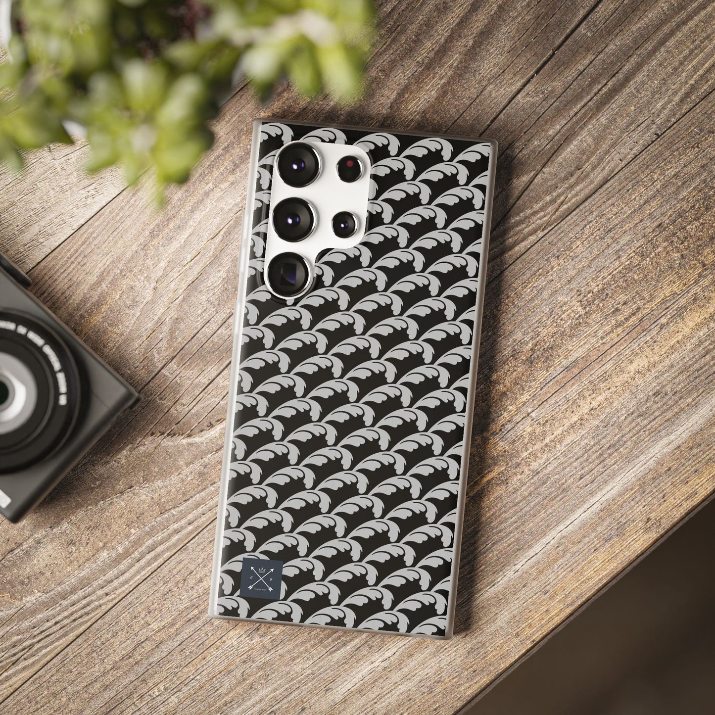 Beautiful Beloved Flourish (silver/black) - Flexi Phone Cases