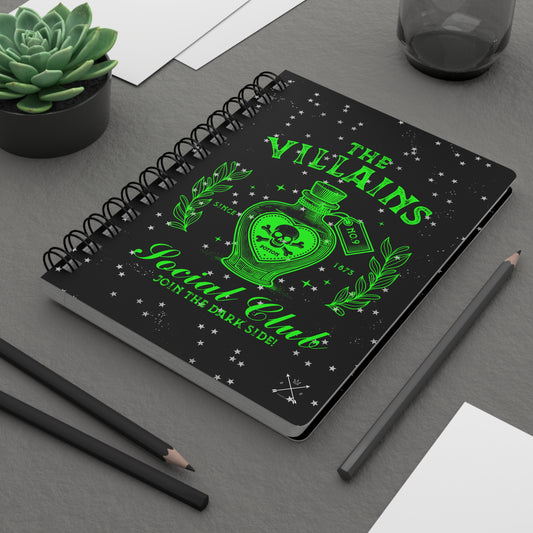 The Villains Social Club - Spiral Notebook - Ruled Line