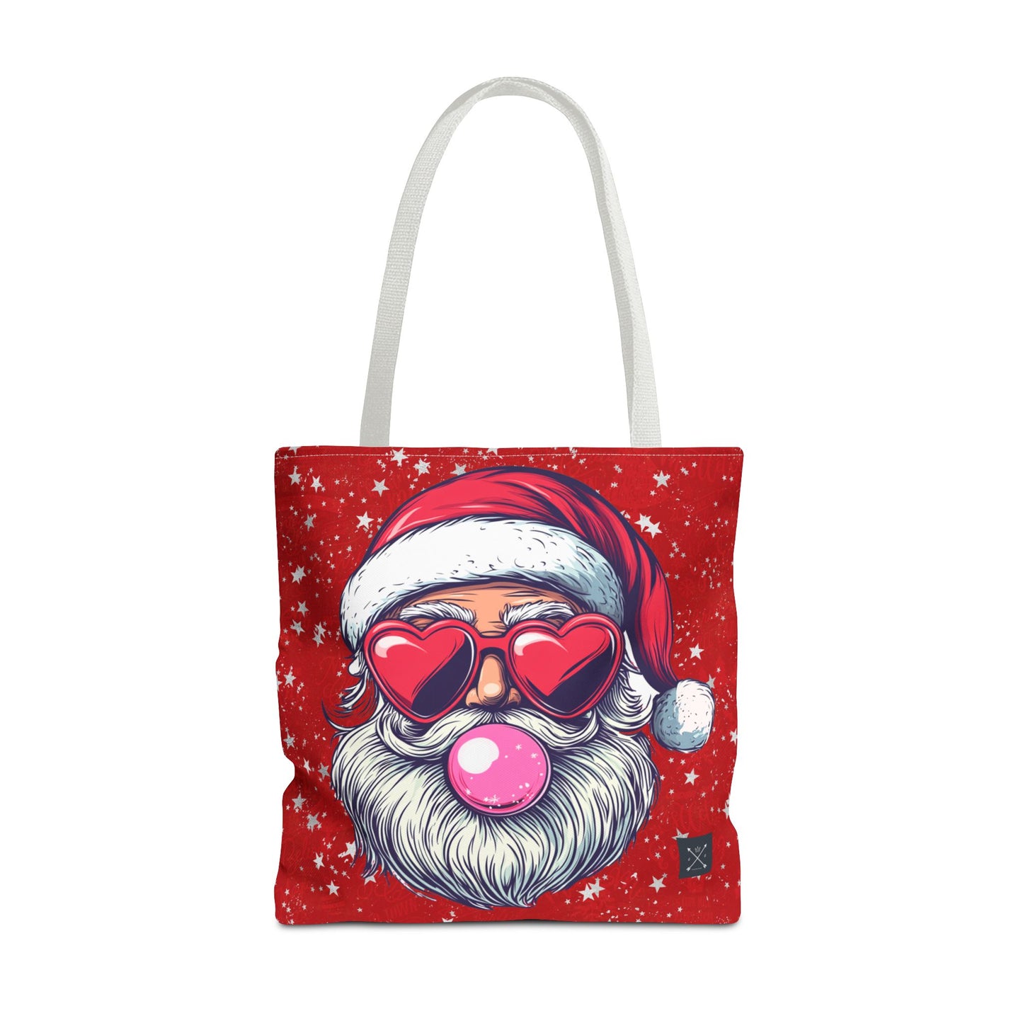 Retro Bubblegum Santa - Tote Bag (AOP)