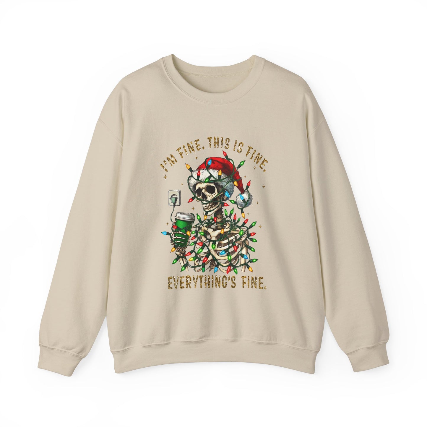 I'm Fine. This Is Fine. Everything Is Fine. - Unisex Heavy Blend™ Crewneck Sweatshirt