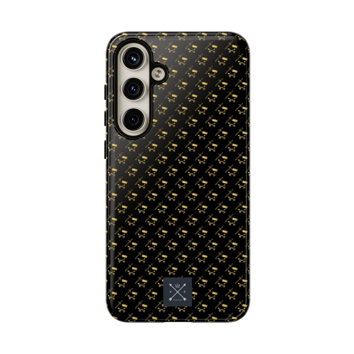 Gold and Bold Warrior Pattern - Tough Phone Cases
