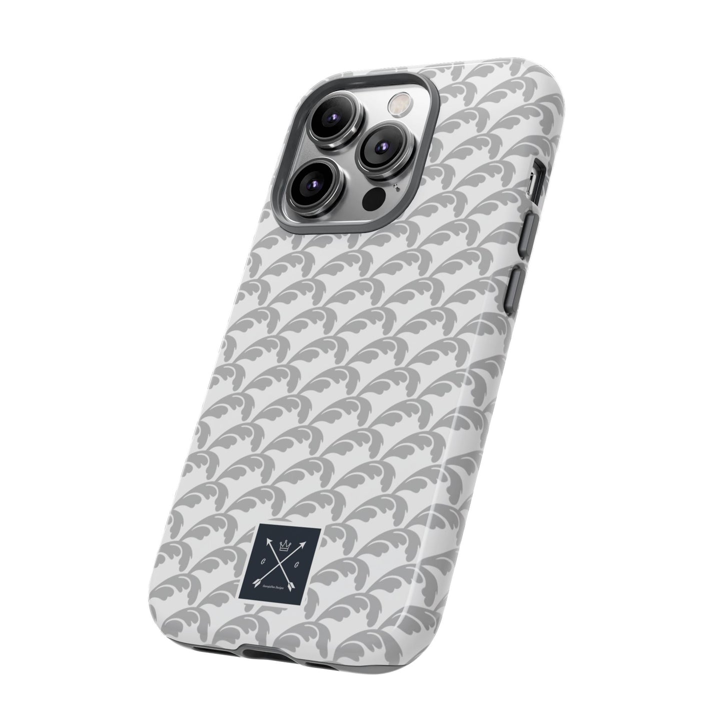 Beautiful Beloved Flourish (silver/white) - Tough Phone Cases