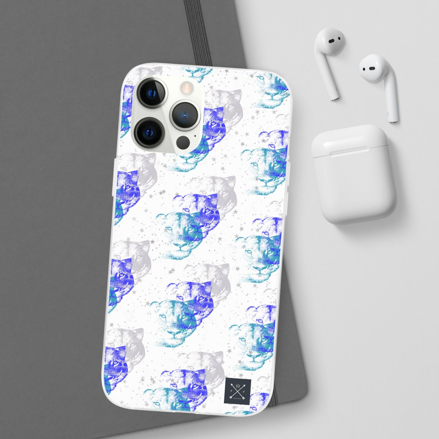 Lioness Arising (white/blue) - Flexi Phone Cases