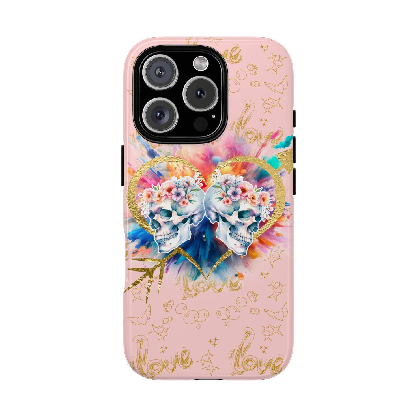 Love is Golden Watercolor (pink) - Tough Cases