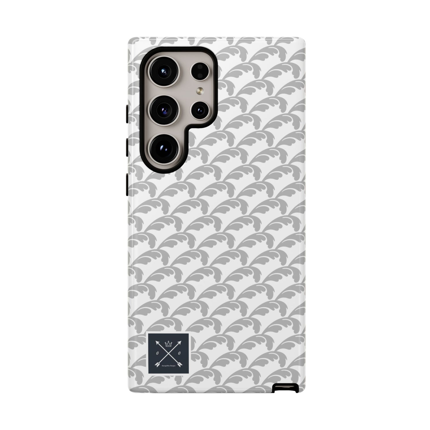 Beautiful Beloved Flourish (silver/white) - Tough Phone Cases