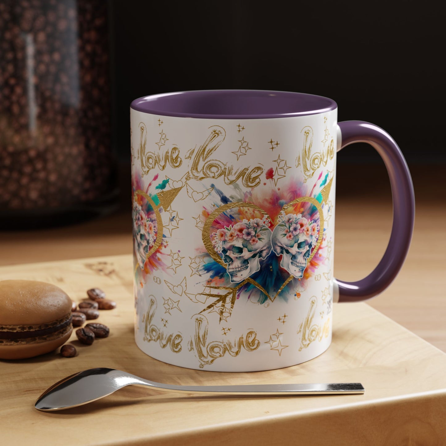 Love is Golden Watercolor - Accent Coffee Mug (11, 15oz)