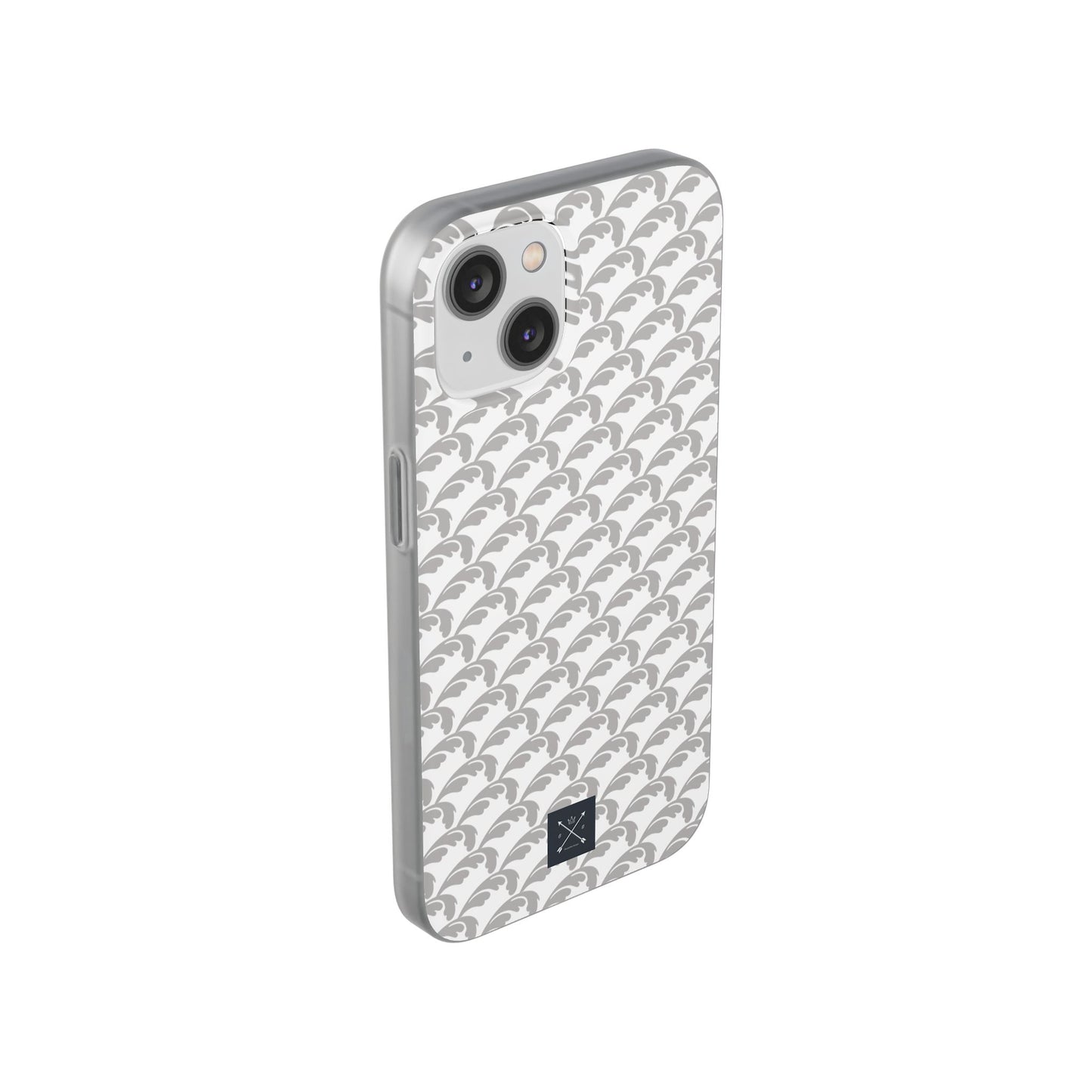 Beautiful Beloved Flourish (silver/white) - Flexi Phone Cases