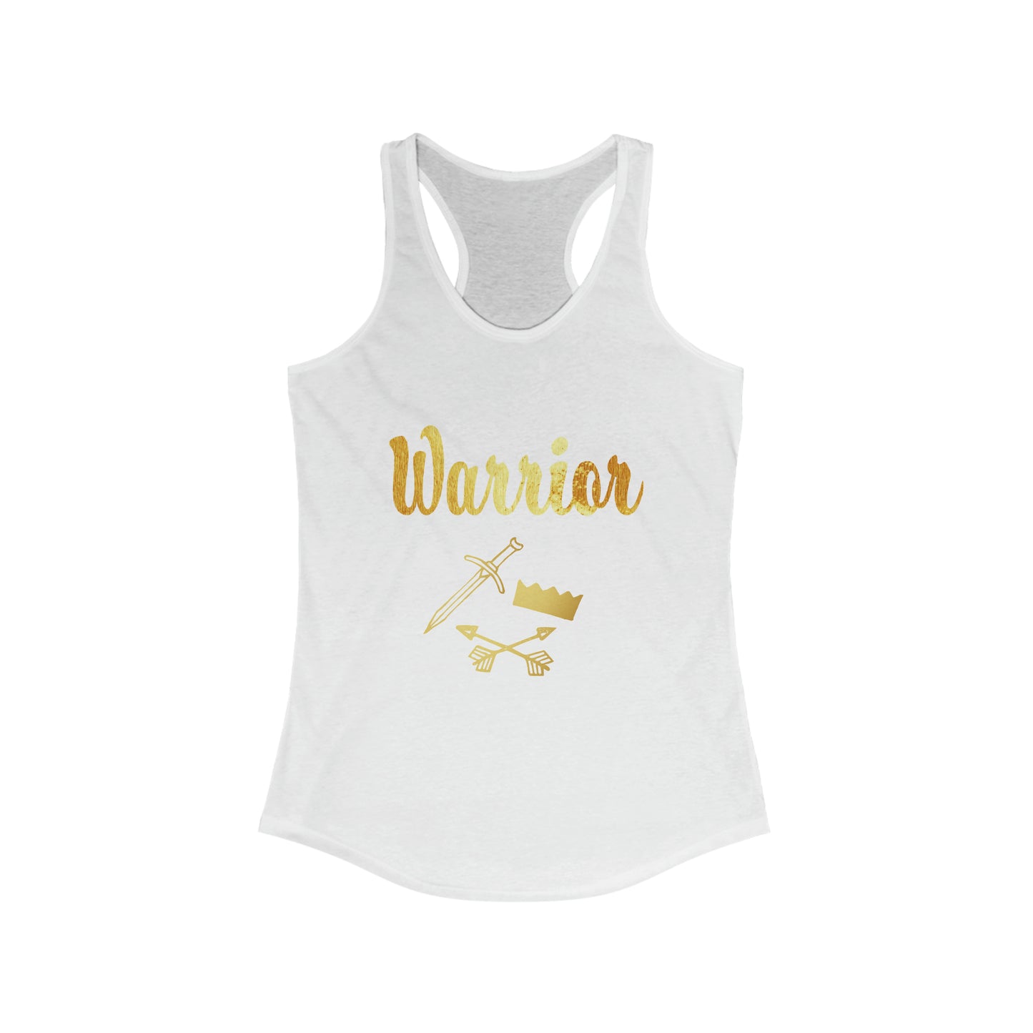 Women's Gold and Bold Warrior -  Racerback Tank