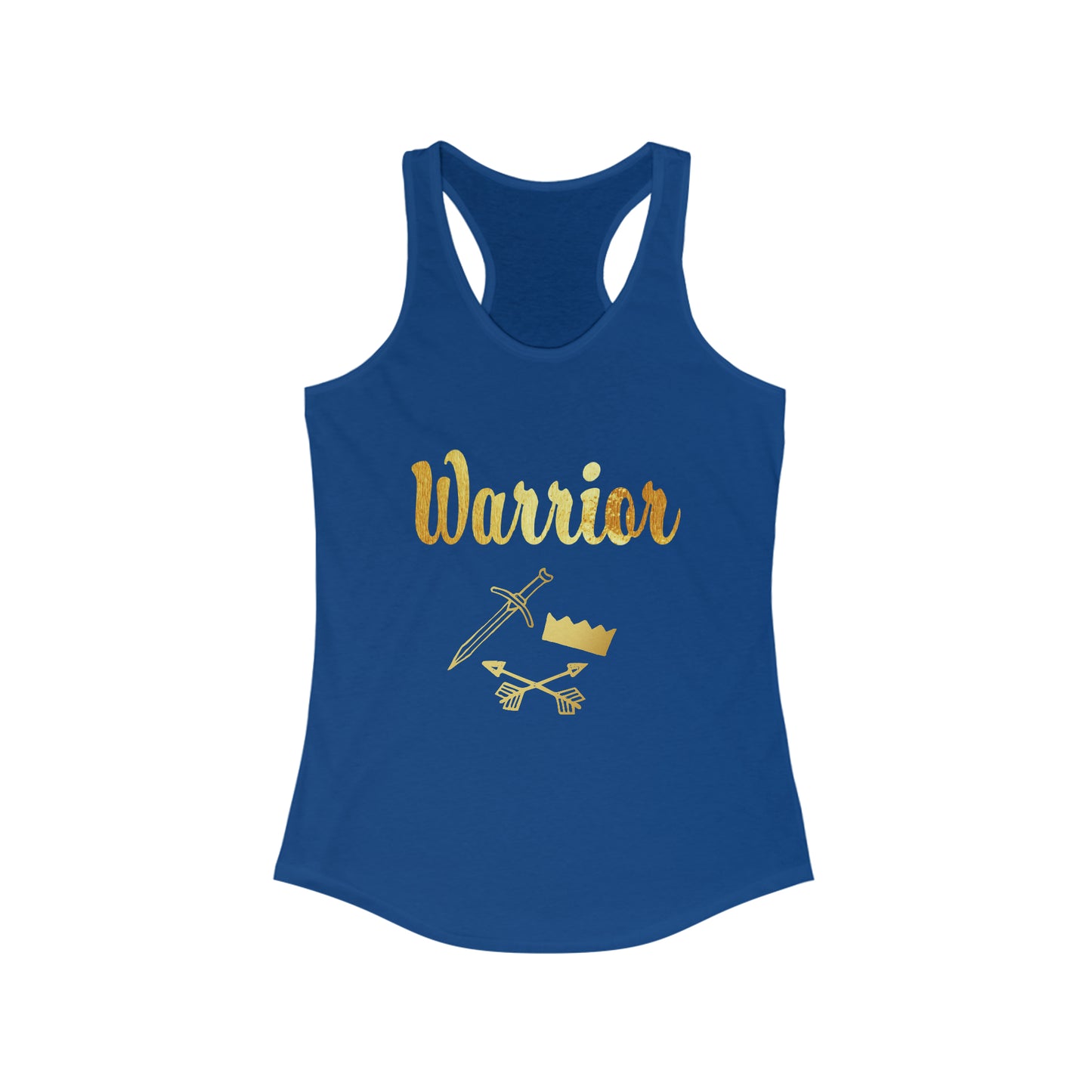 Women's Gold and Bold Warrior -  Racerback Tank