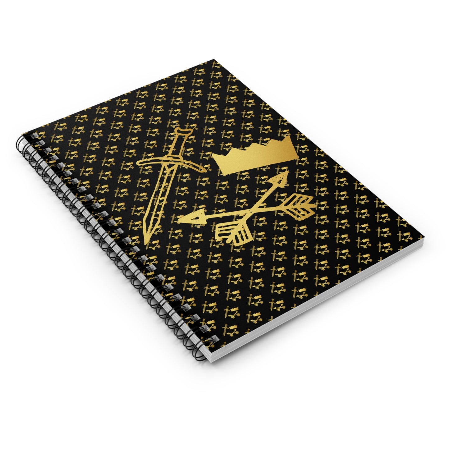 Gold and Bold Warrior - Spiral Notebook - Ruled Line
