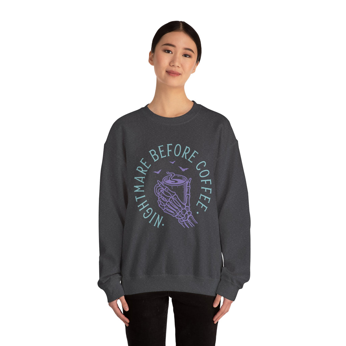 Nightmare Before Coffee - Unisex Heavy Blend™ Crewneck Sweatshirt