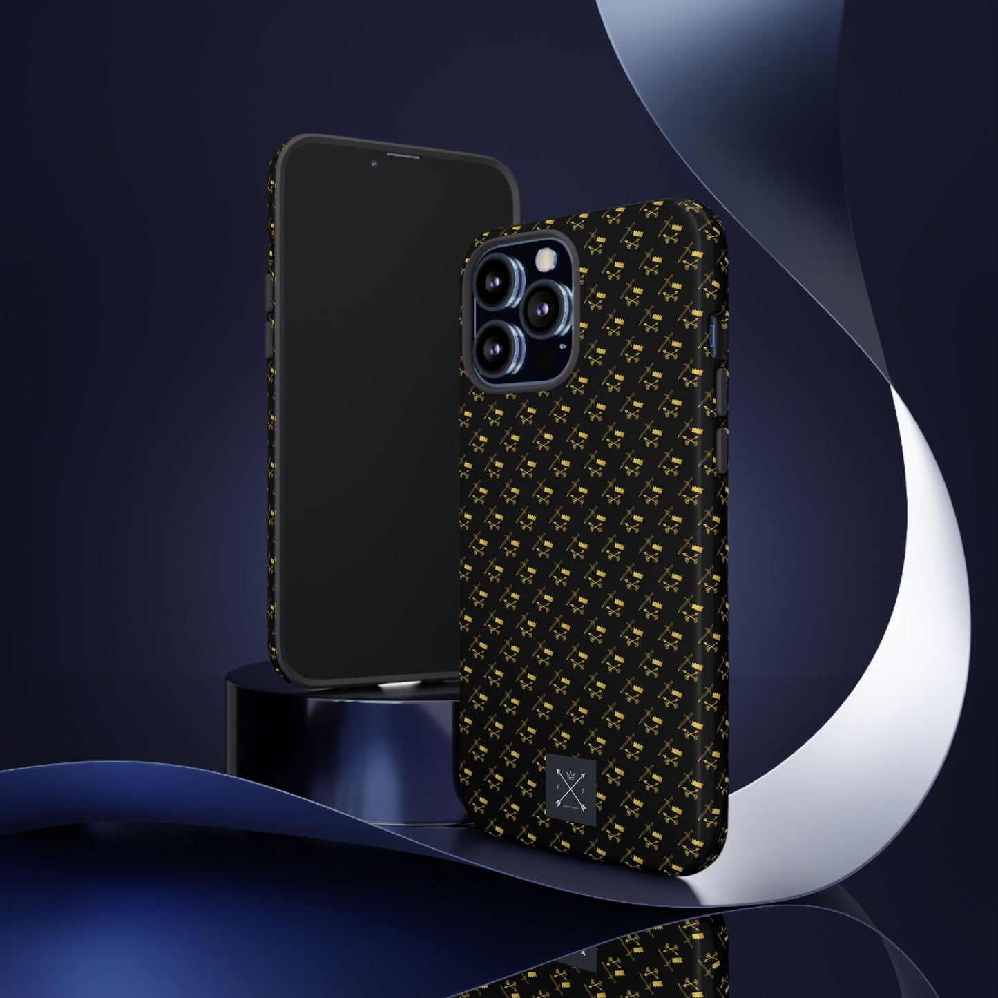 Gold and Bold Warrior Pattern - Tough Phone Cases