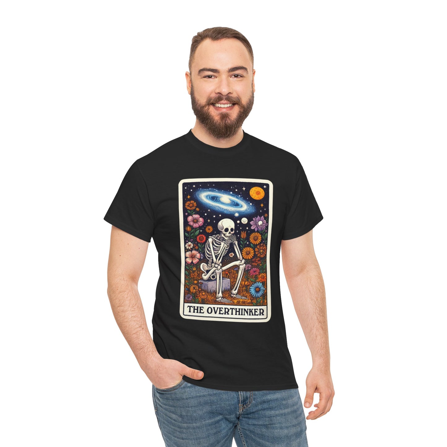 The Overthinker Skeletal Tarot - Unisex T-shirt