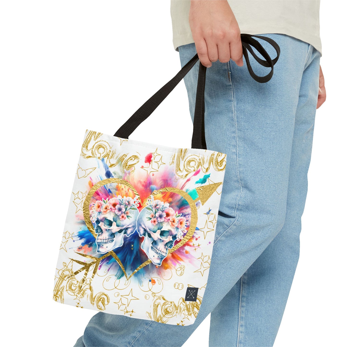 Love is Golden Watercolor - Tote Bag (AOP)