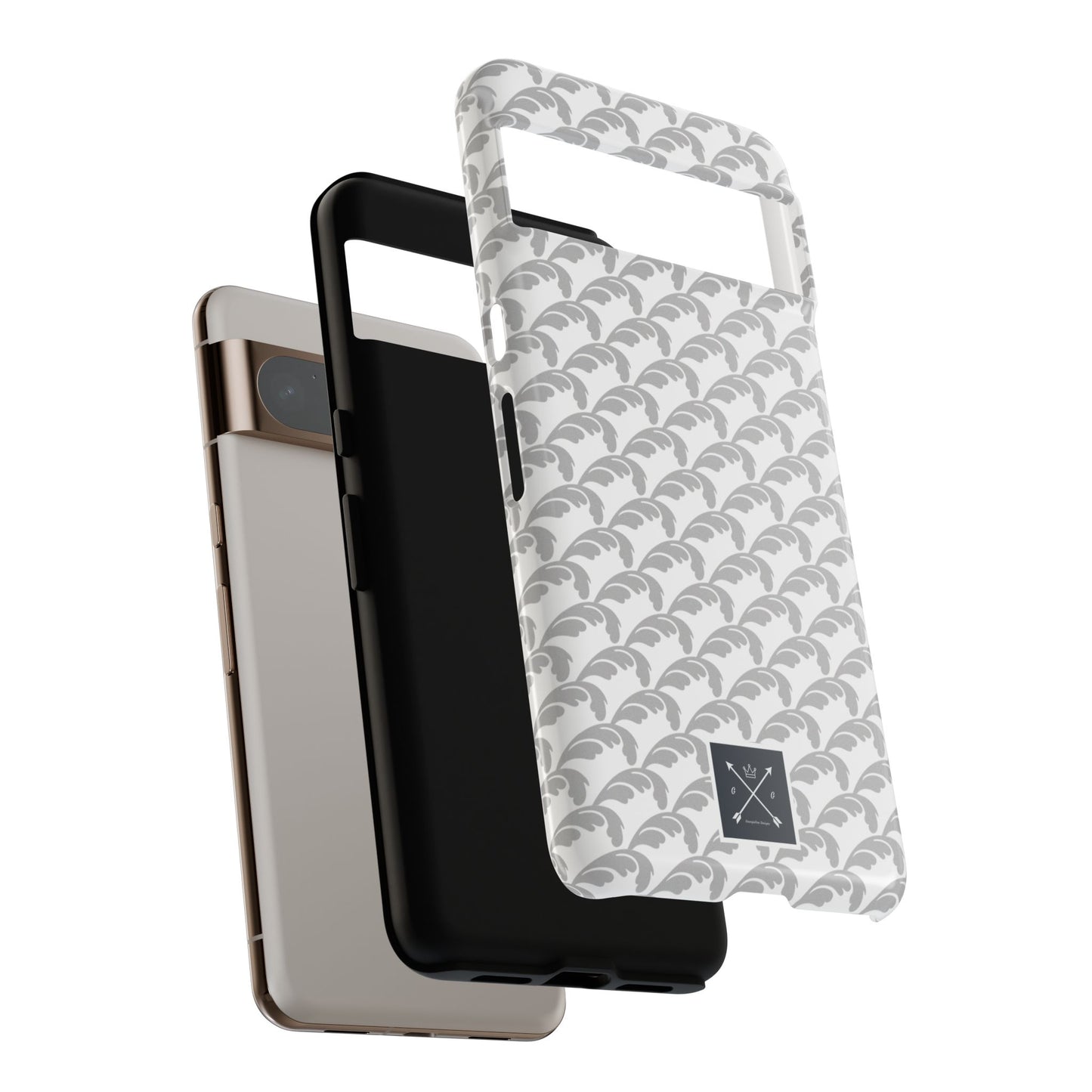 Beautiful Beloved Flourish (silver/white) - Tough Phone Cases