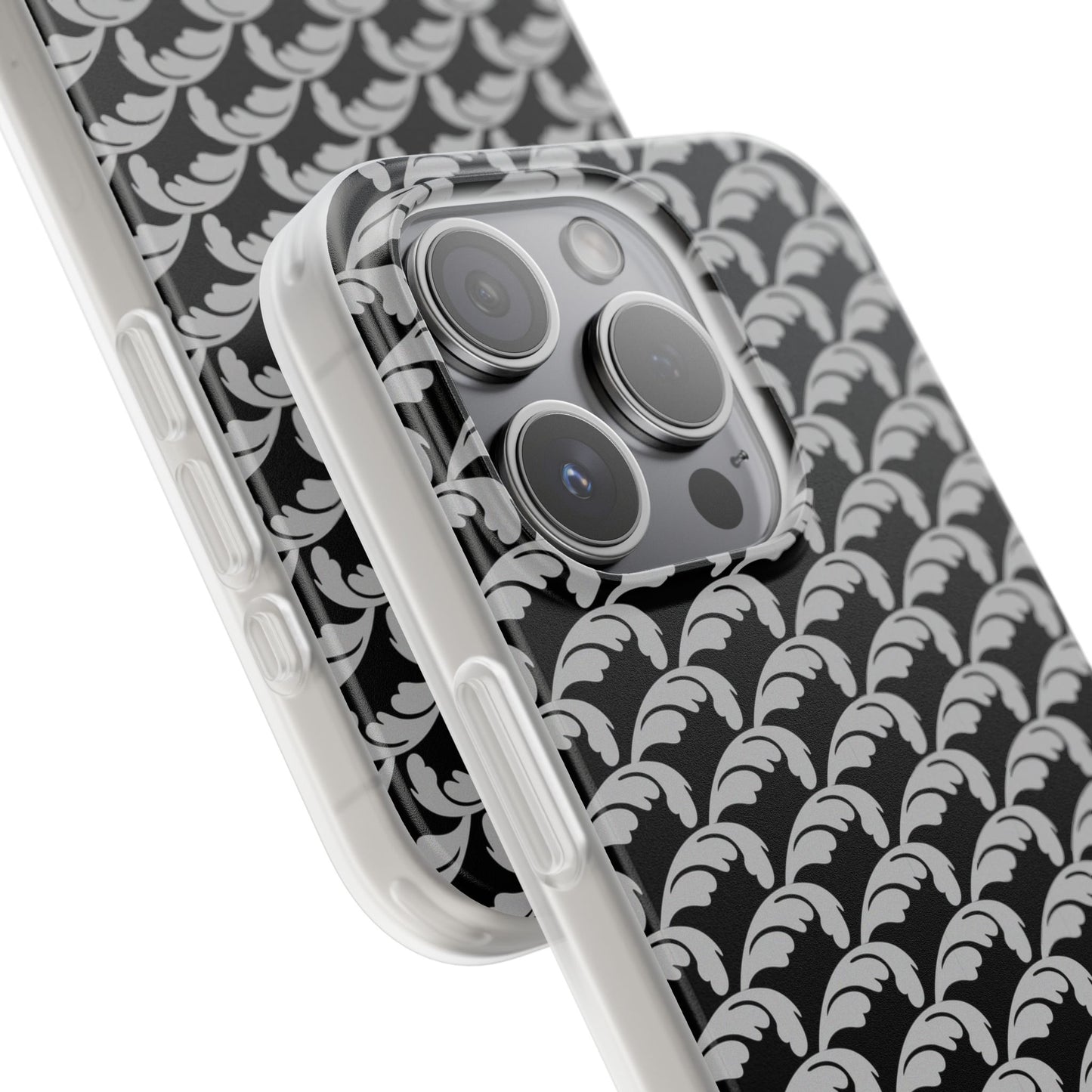 Beautiful Beloved Flourish (silver/black) - Flexi Phone Cases