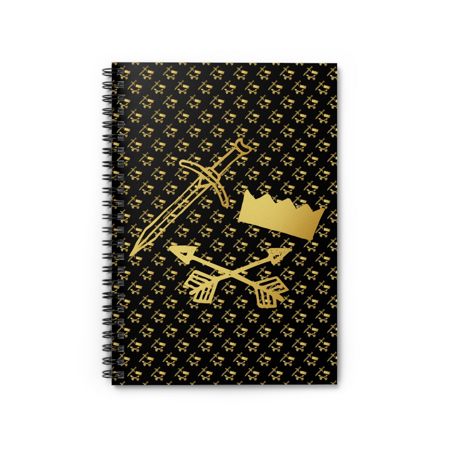 Gold and Bold Warrior - Spiral Notebook - Ruled Line