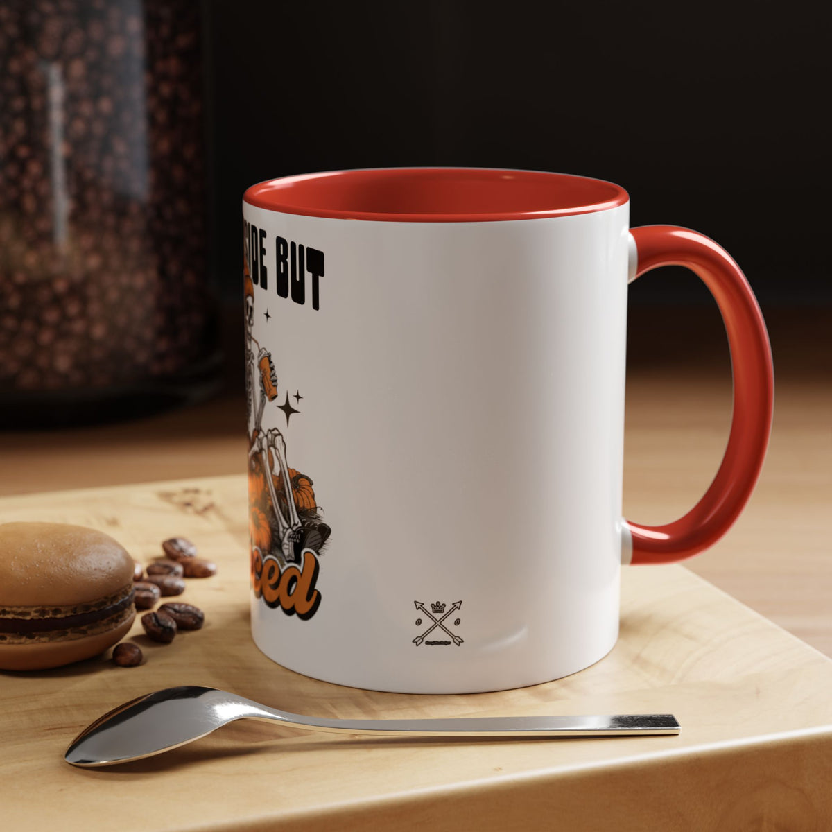 Dead Inside But Spiced - Accent Coffee Mug (11, 15oz)