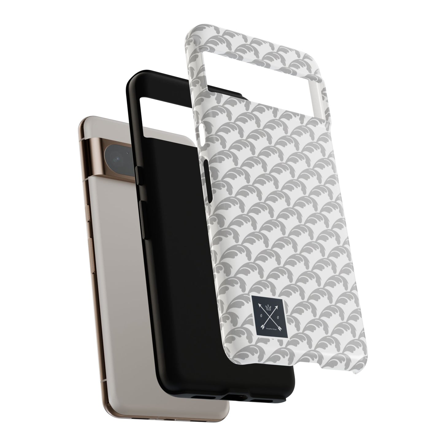 Beautiful Beloved Flourish (silver/white) - Tough Phone Cases