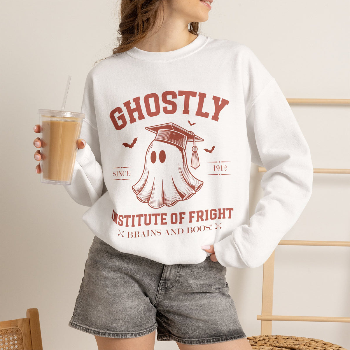 Ghostly Institute of Fright Education - Crewneck Sweatshirt