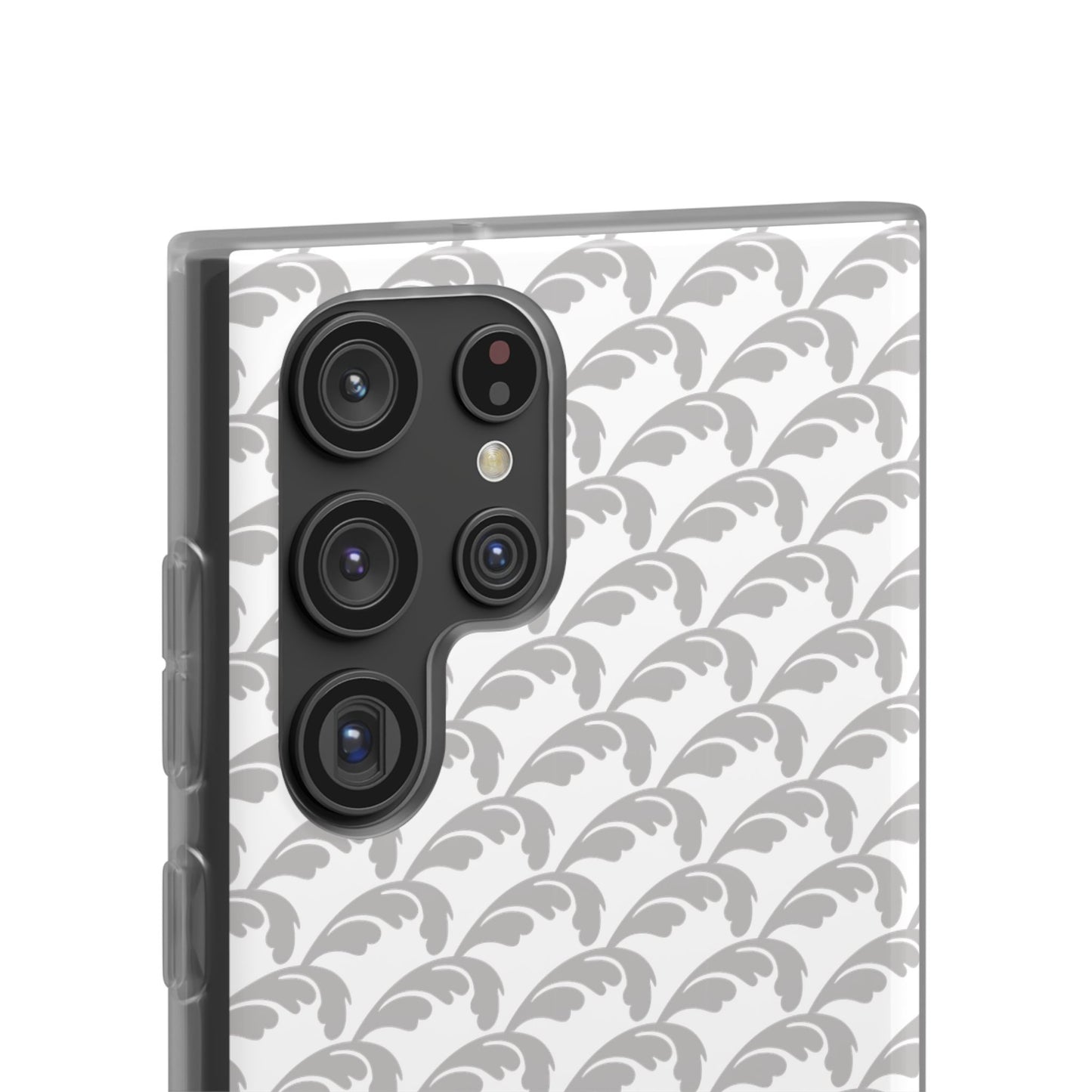 Beautiful Beloved Flourish (silver/white) - Flexi Phone Cases