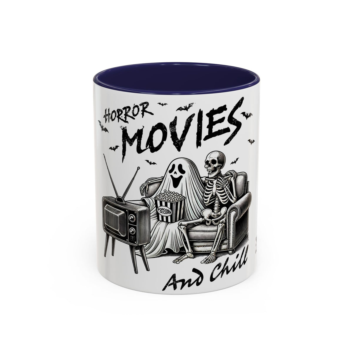 Horror Movies and Chill - Accent Coffee Mug (11, 15oz)