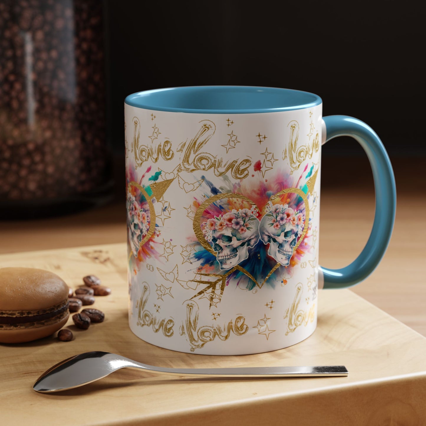 Love is Golden Watercolor - Accent Coffee Mug (11, 15oz)