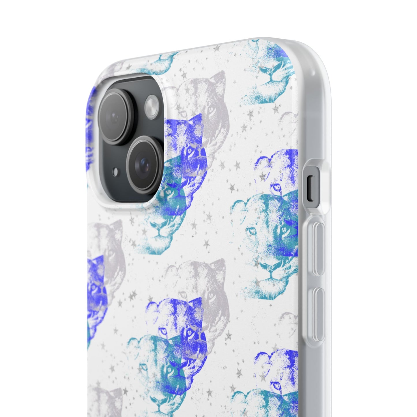 Lioness Arising (white/blue) - Flexi Phone Cases