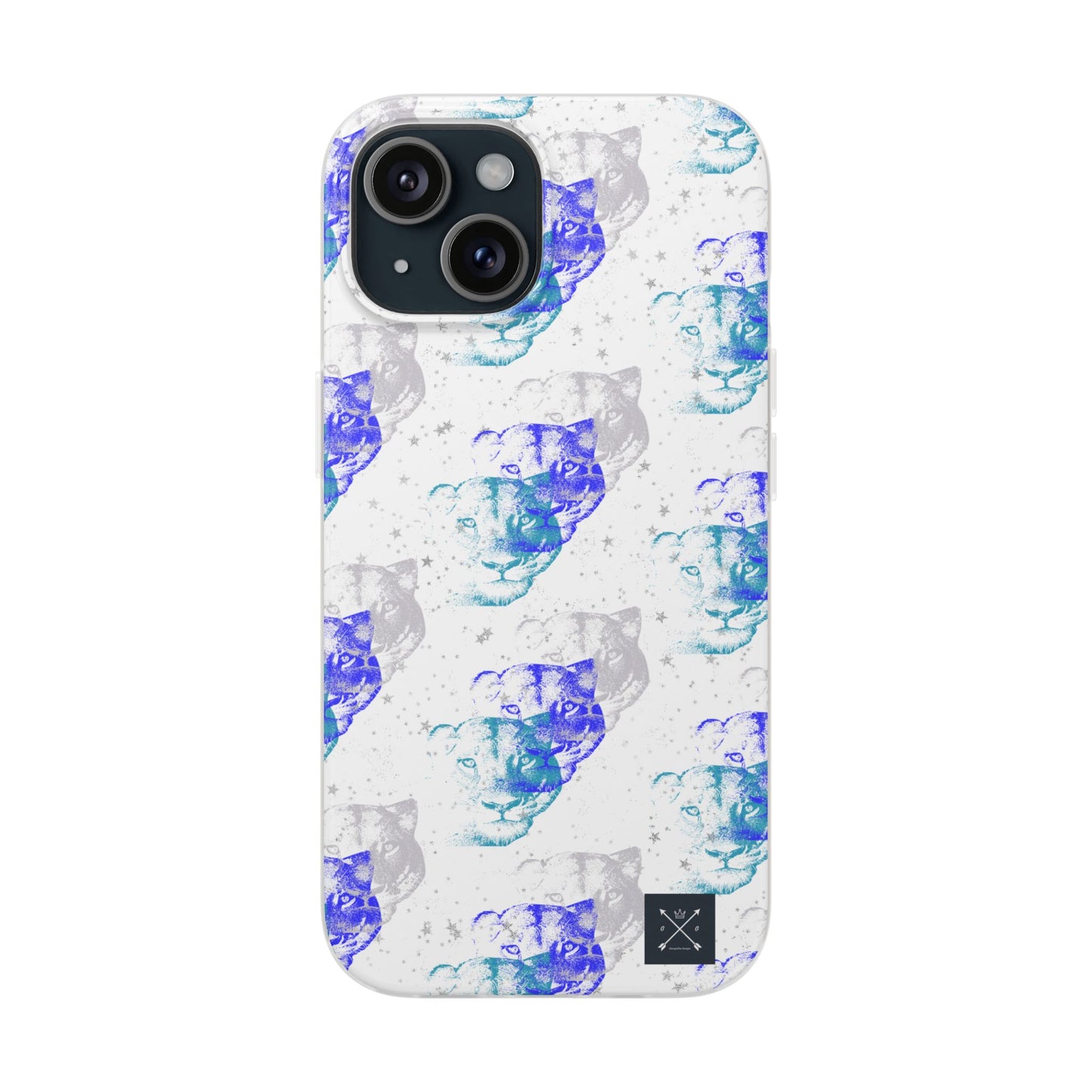 Lioness Arising (white/blue) - Flexi Phone Cases
