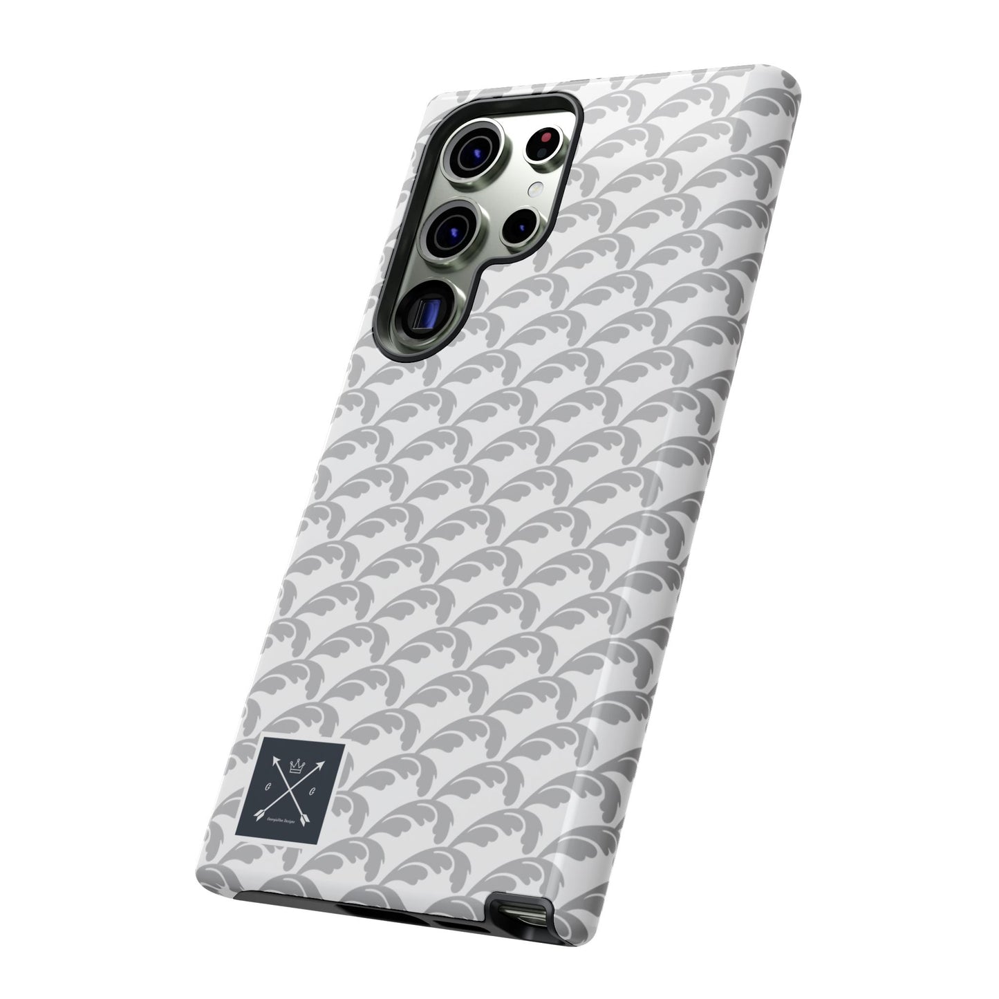 Beautiful Beloved Flourish (silver/white) - Tough Phone Cases