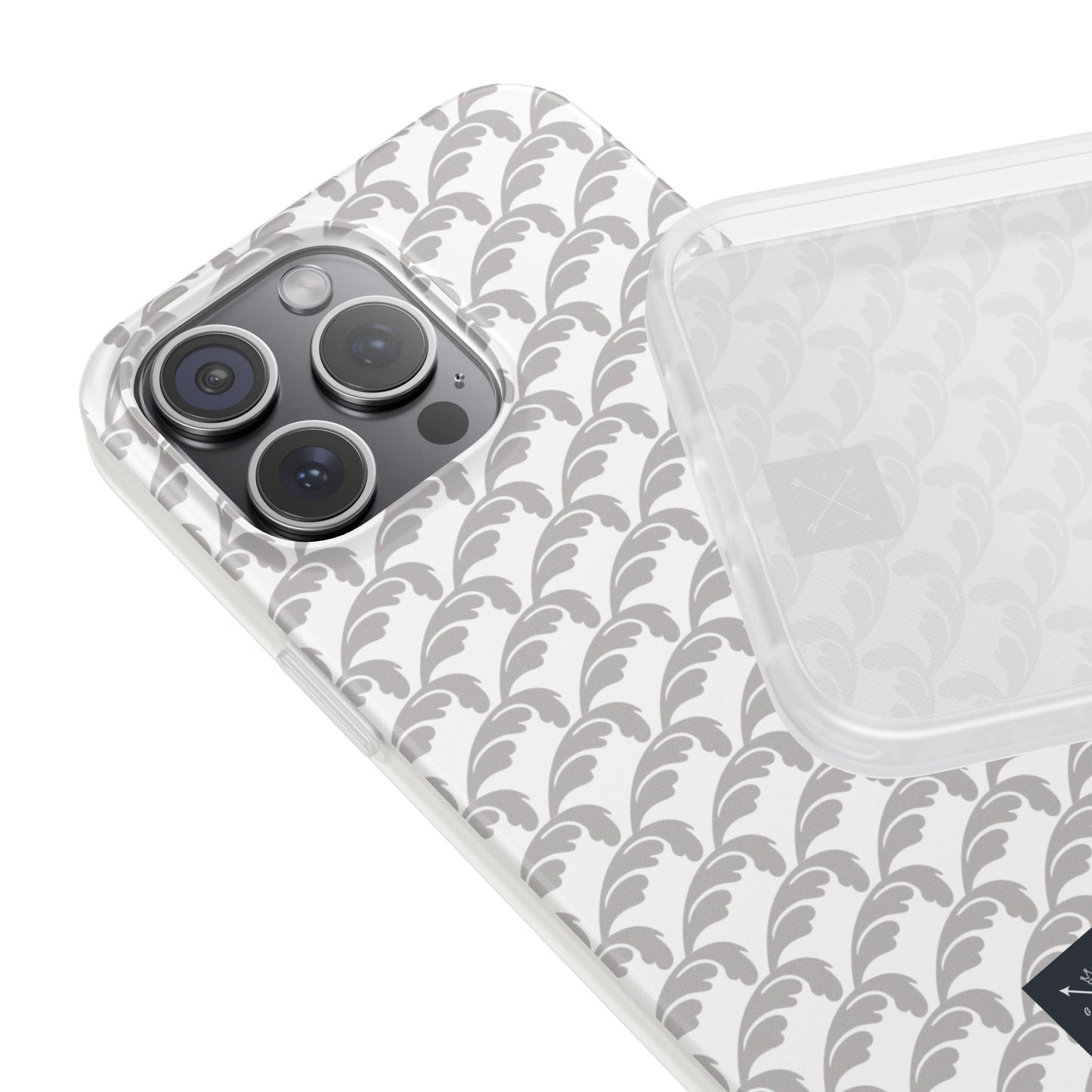 Beautiful Beloved Flourish (silver/white) - Flexi Phone Cases