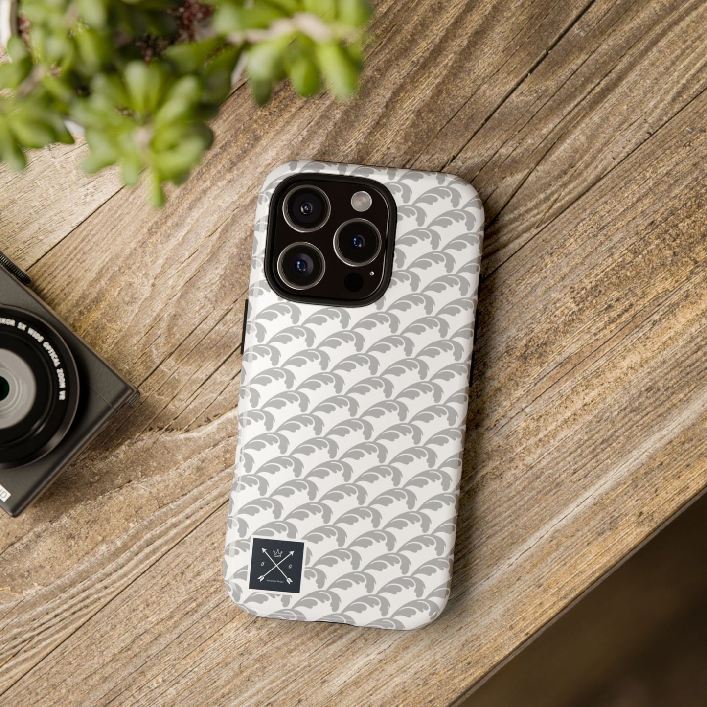 Beautiful Beloved Flourish (silver/white) - Tough Phone Cases