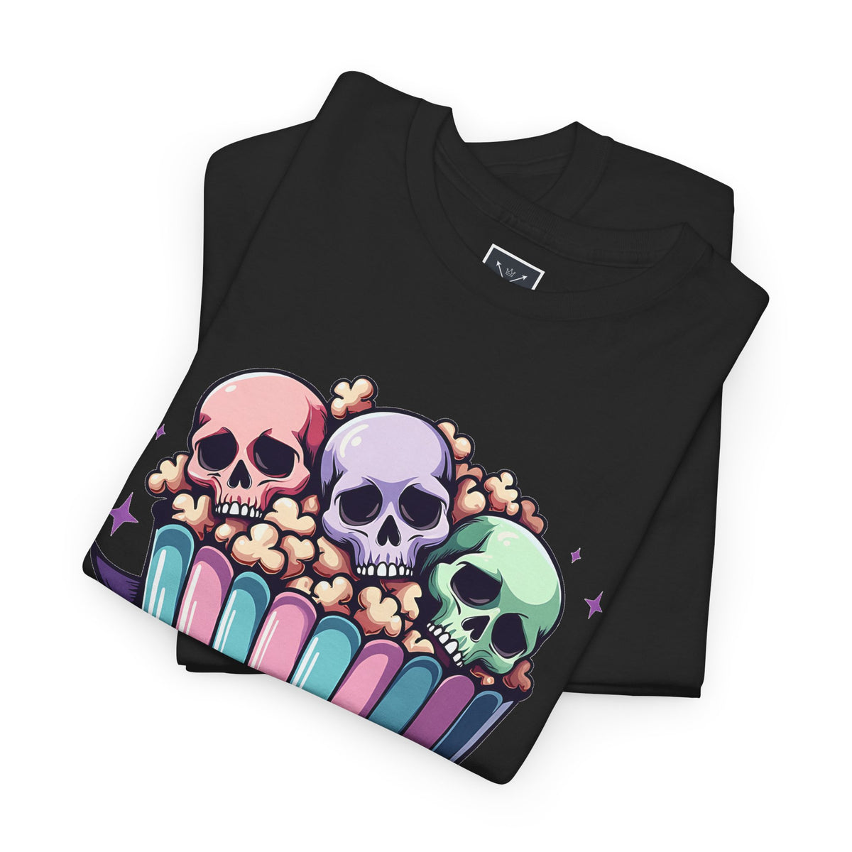 Horror Movies Popcorn Bucket - Unisex Cotton Tee