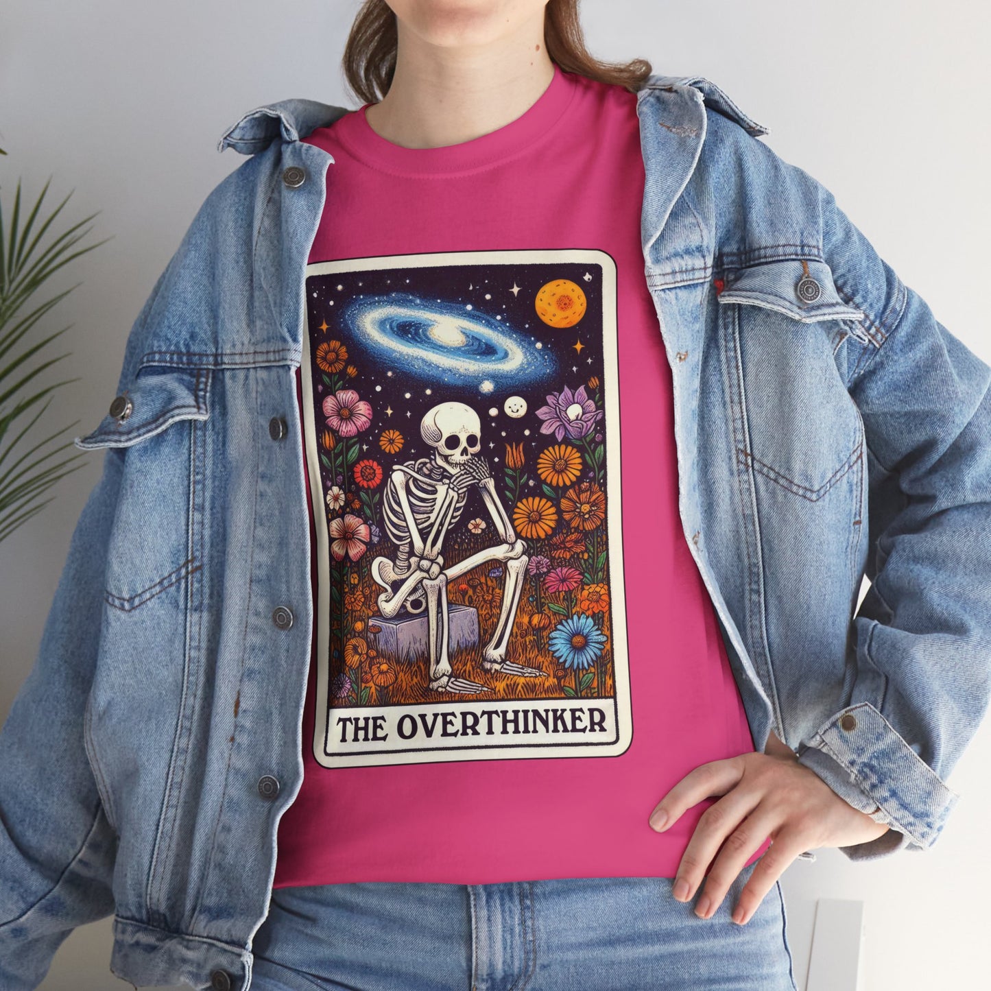 The Overthinker Skeletal Tarot - Unisex T-shirt